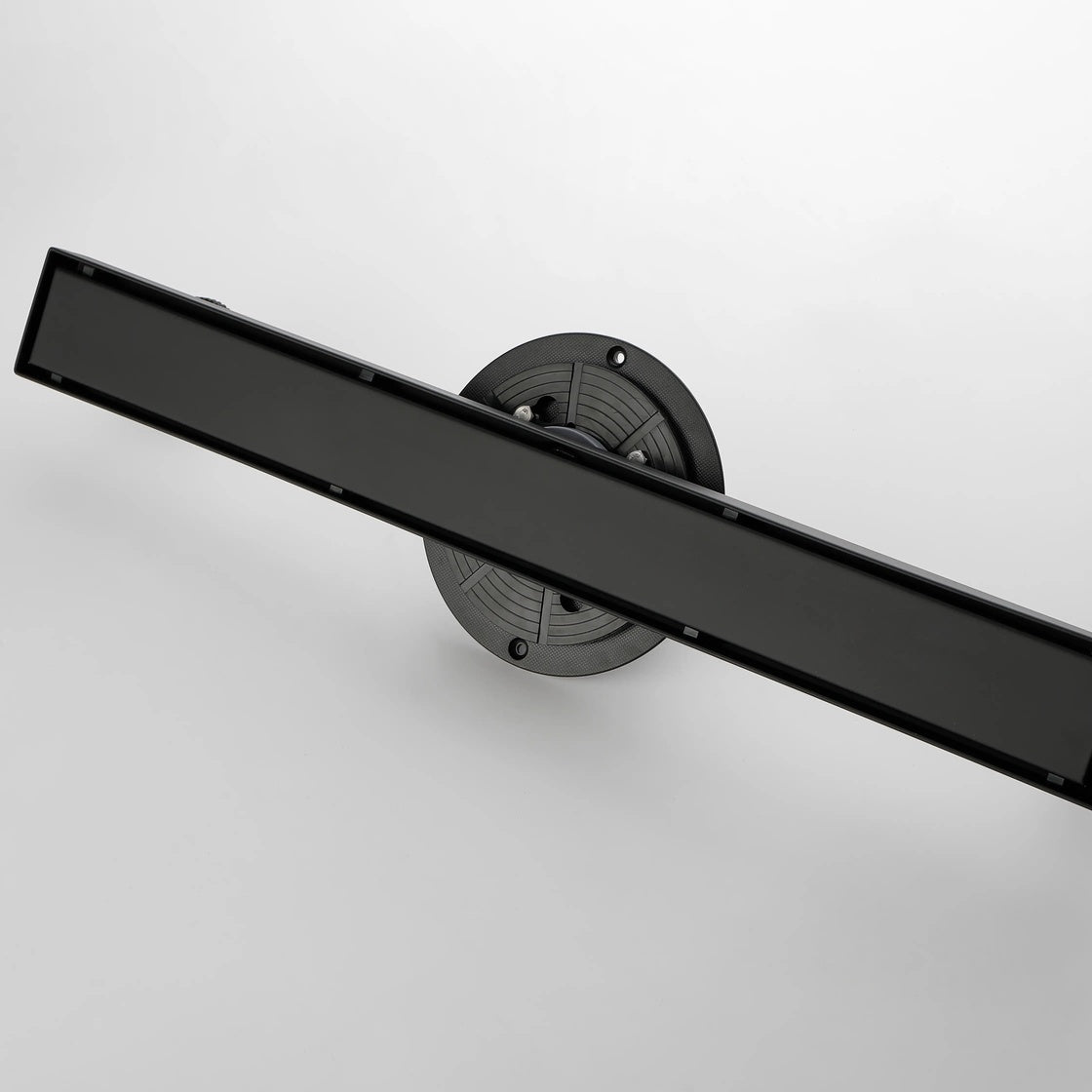 304 Stainless Steel Linear Shower Drain with Removable Cover Hair Strainer Leveling Feet and Flange
