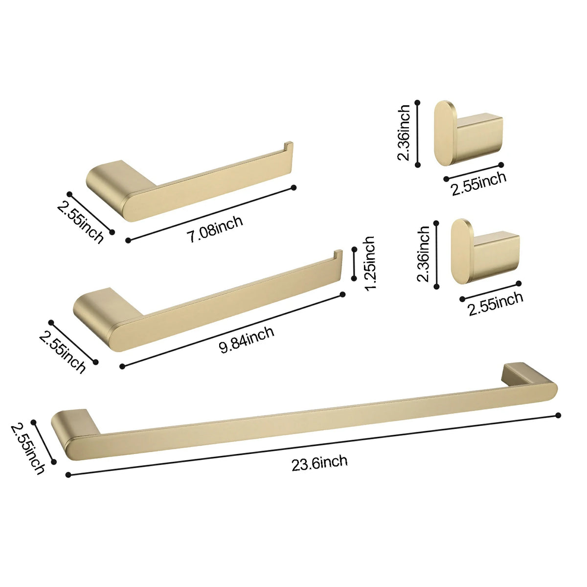 5- Piece Bathroom Hardware Set