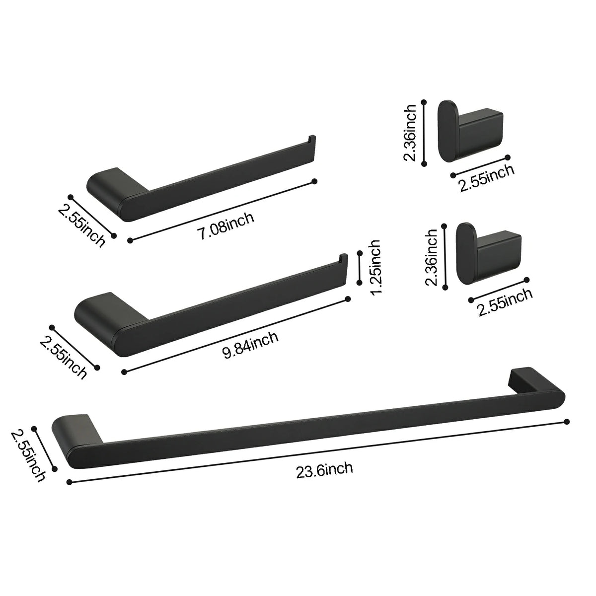 5- Piece Bathroom Hardware Set