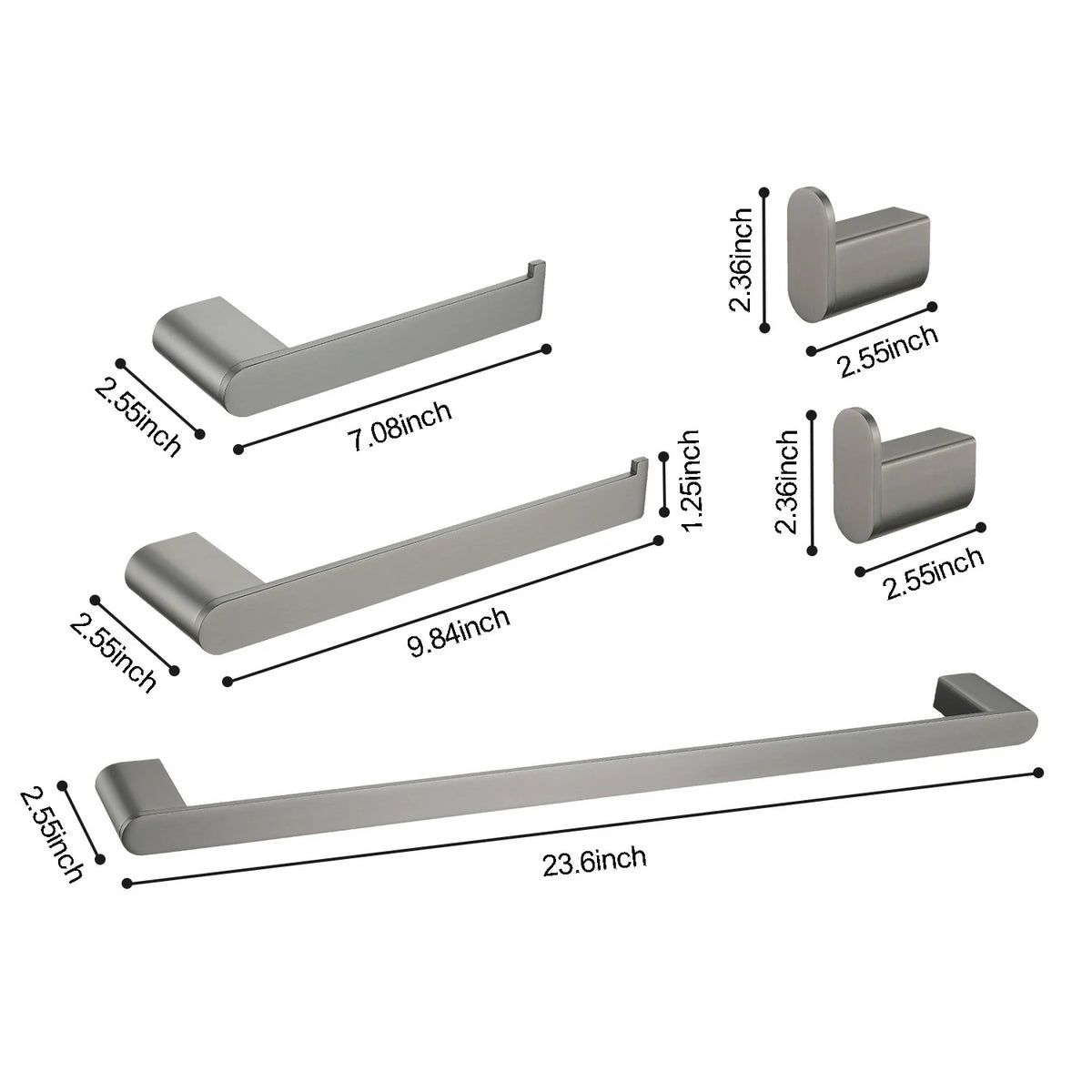 5- Piece Bathroom Hardware Set