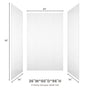V-Shaped Herringbone SMC Shower Wall Panels with Waterproof & Easy Install
