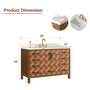 48" Bathroom Vanity with Engineering Stone Top & Single Sink