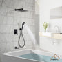 CASAINC Shower System with Rain Shower and Handheld and Tub Faucet Shower Set 