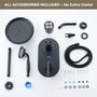 9"+4" Rainfall Thermostatic Concealed 3-Function Shower System with Handheld