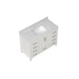 30"/36"/48"/72" Freestanding Bathroom Vanity with White Marble-Pattern Artificial Stone Top