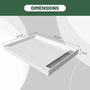 48"/60"x36"/32" Matte White Solid Composite Stone Shower Base with Anti-Slip Textured