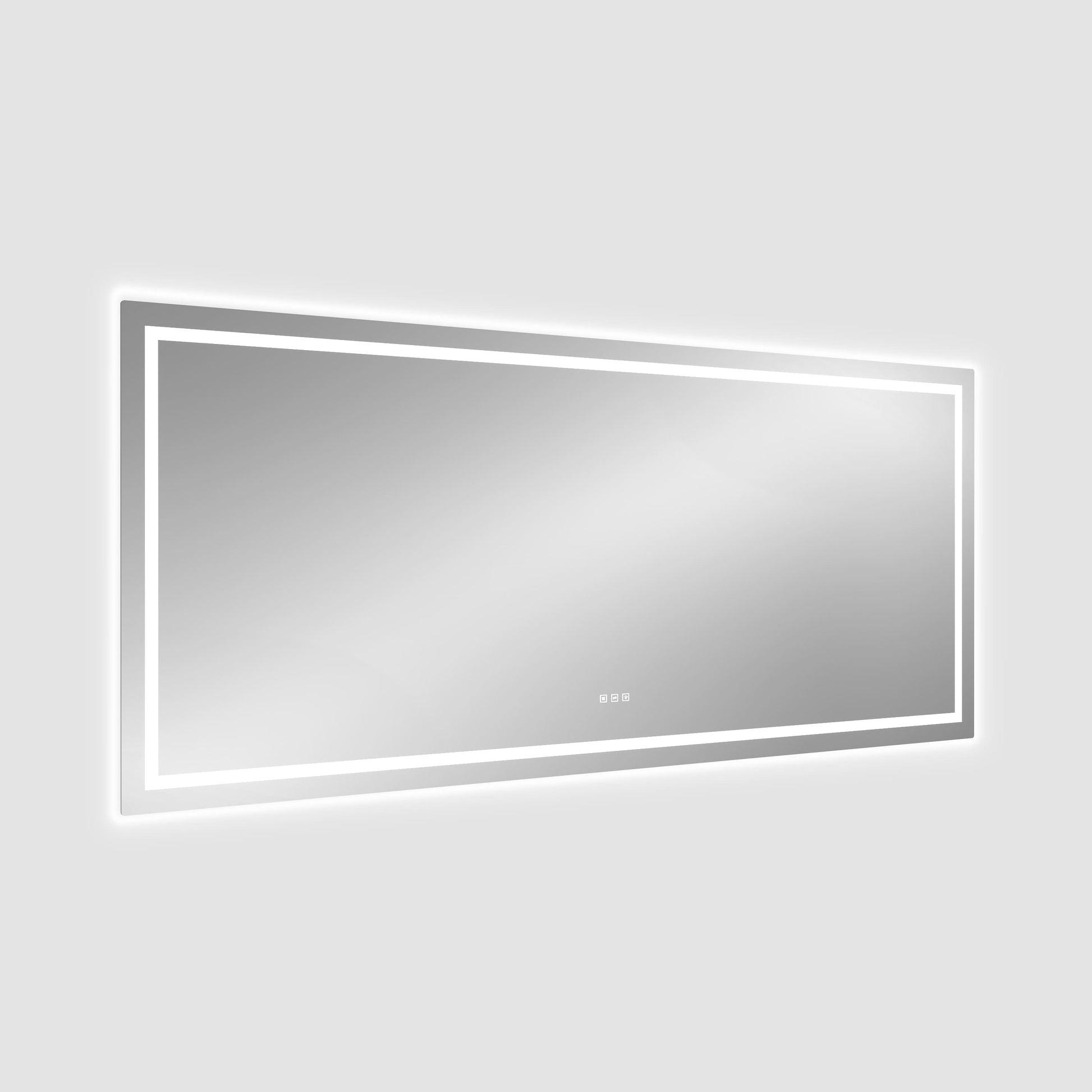 Dual Lighting LED Bathroom Mirror with Touch Dimming, Anti Fog