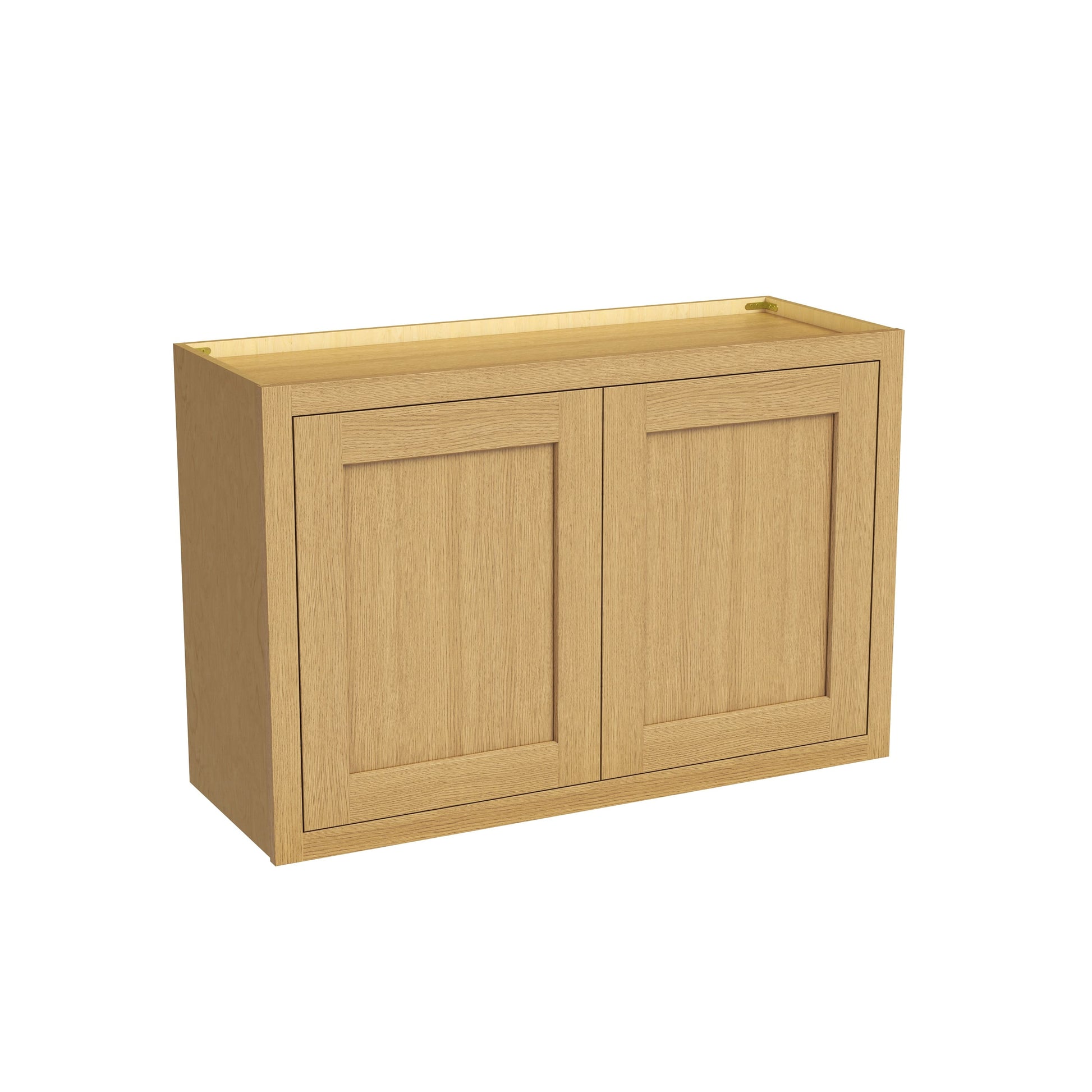 Inset Hazelnut Oak RTA 24-36"W x 12-24"H x 13.5"D 10-Size Double Doors Wall Cabinet