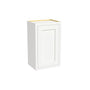 Inset Origami White RTA 9-21"W x 30-42"H x 13.5"D 15-Size Single Door Wall Cabinet
