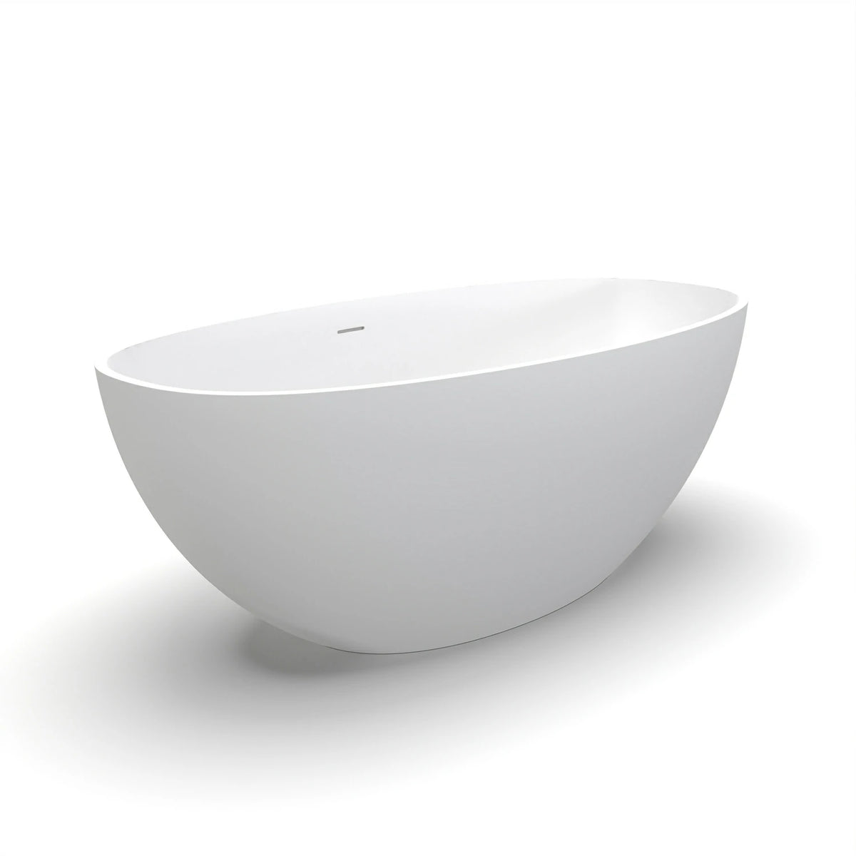 61" Small Artificial Stone Solid Surface Freestanding Bathtub