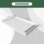 48"/60"x36"/32" Matte White Solid Composite Stone Shower Base with Anti-Slip Textured