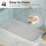 60"x30"/32" Grey One-Piece SMC Shower Pan Base with Anti-Slip Texture