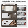 60"x32"x96" Matte/Glossy Surface SMC Shower Wall Panel Kit with Small Subway Tile Pattern