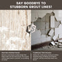 60"x36"x96" SMC Shower Wall Panels, Waterproof Grout-Free Shower Surround in 4 Finishes