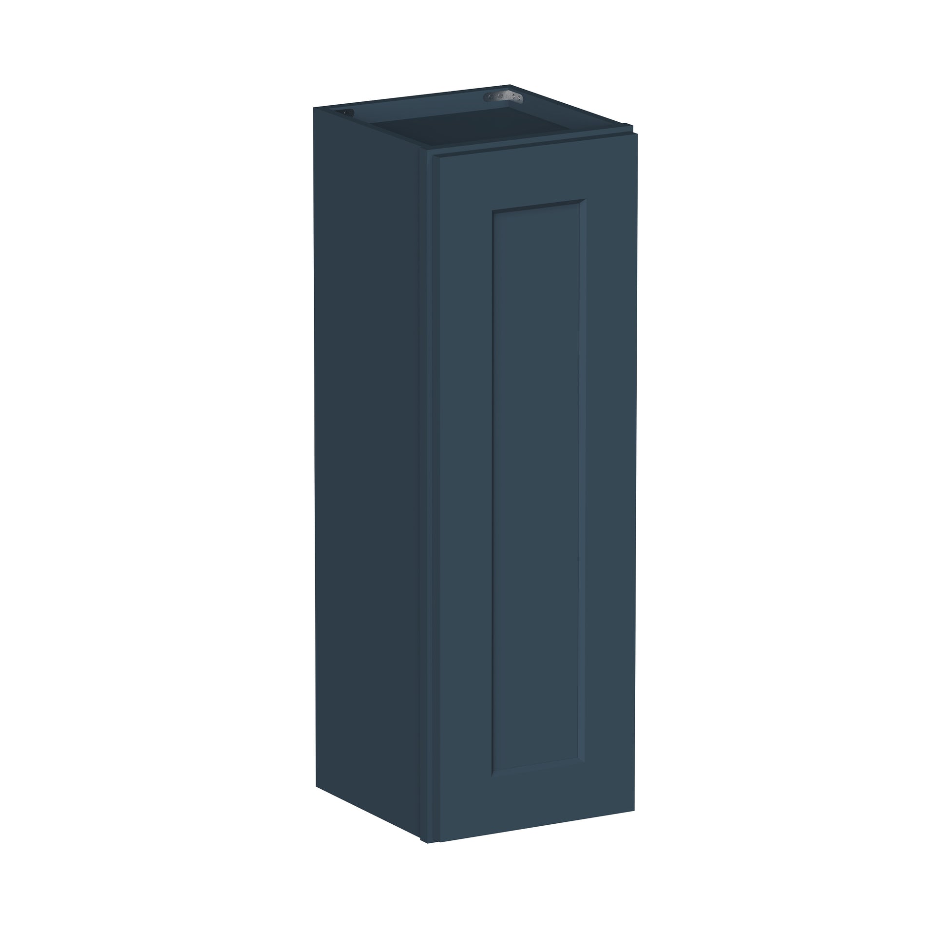 Cyber Grey RTA 9"-21"W x 12"D x 30"-42"H 15-Size Standard Wall Cabinet with Door and Shelves