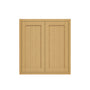 Inset Hazelnut Oak RTA 24-36"W x 30-42"H x 13.5"D 15-Size Double Doors Wall Cabinet