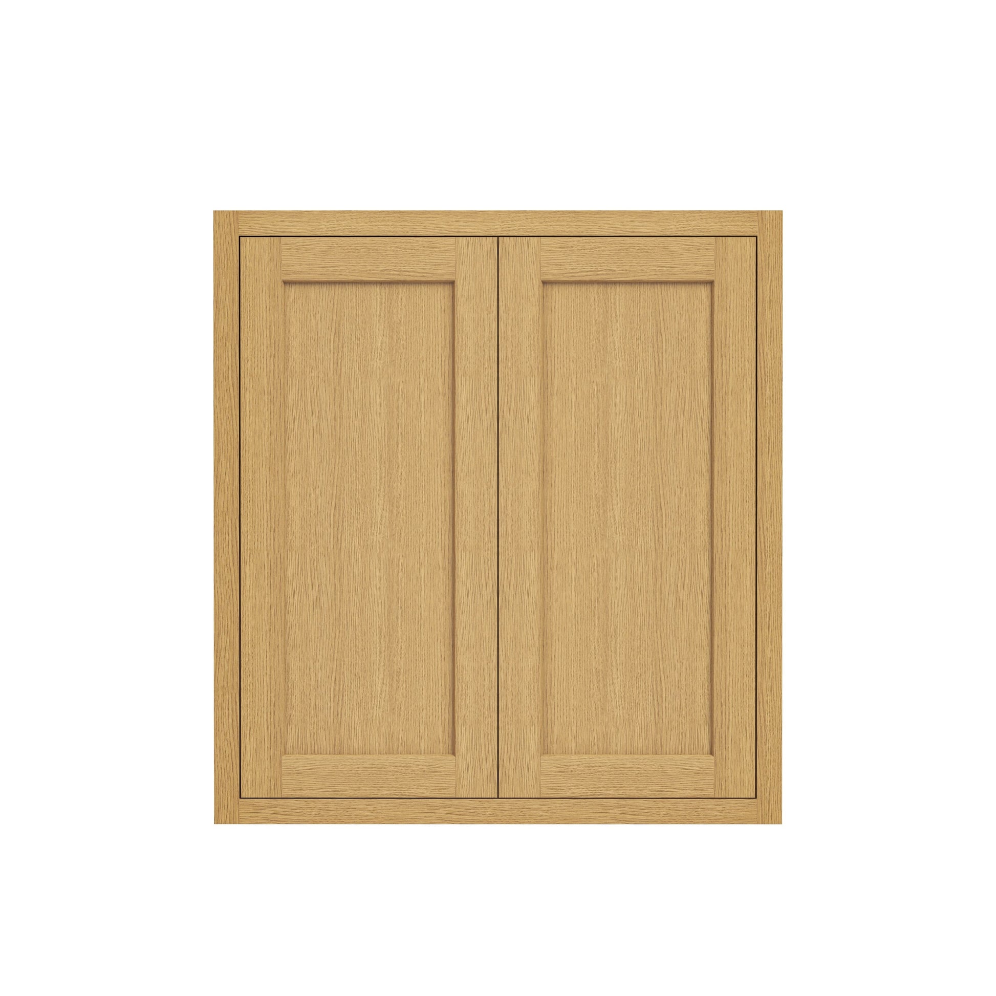 Inset Hazelnut Oak RTA 24-36"W x 30-42"H x 13.5"D 15-Size Double Doors Wall Cabinet