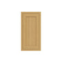 Inset Hazelnut Oak RTA 9-21"W x 30-42"H x 13.5"D 15-Size Single Door Wall Cabinet