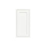 Inset Origami White RTA 9-21"W x 30-42"H x 13.5"D 15-Size Single Door Wall Cabinet