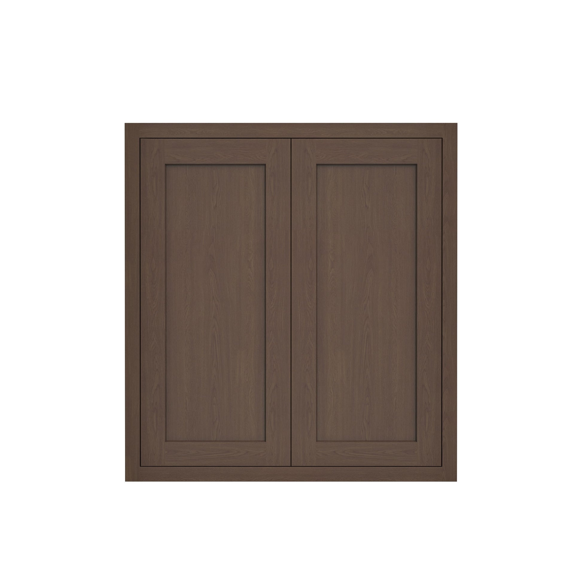 Inset Truffle Brown RTA 24-36"W x 30-42"H x 13.5"D 15-Size Double Doors Wall Cabinet