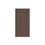 Inset Truffle Brown RTA 9-21"W x 30-42"H x 13.5"D 15-Size Single Door Wall Cabinet