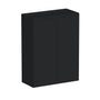 Slim Ebony Black Shaker RTA 24"-36"W x 30"/36"/42"H x 12"D 15-Size Standard Wall Cabinet with 2 Doors