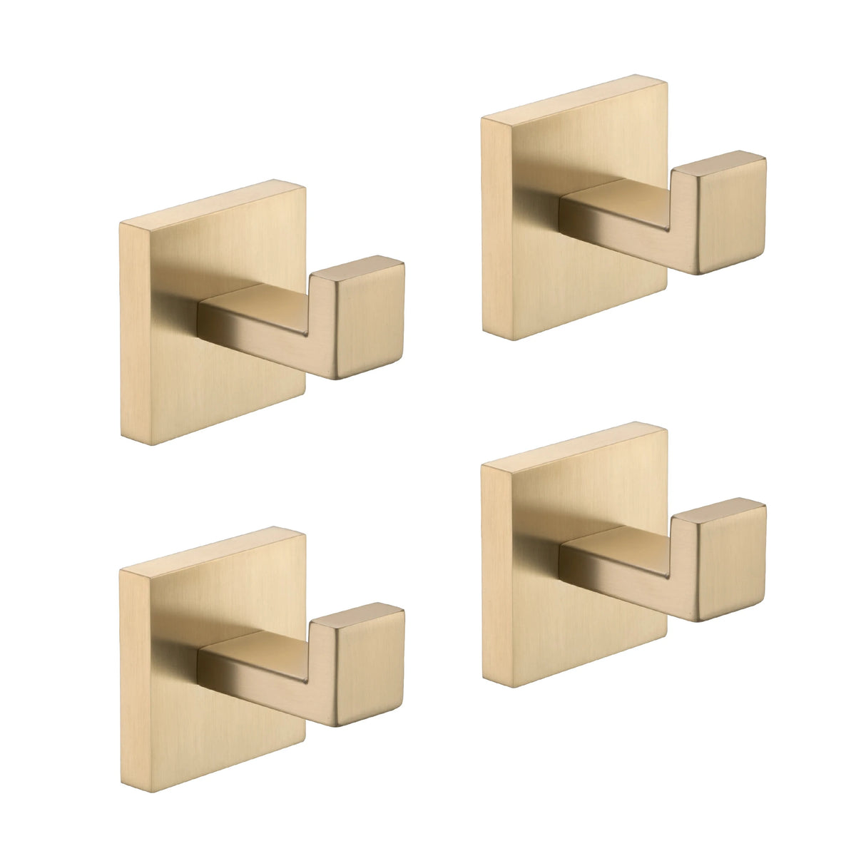 Wall-Mounted Stainless Steel Towel & Coat Hooks for Bathroom Bedroom & Kitchen
