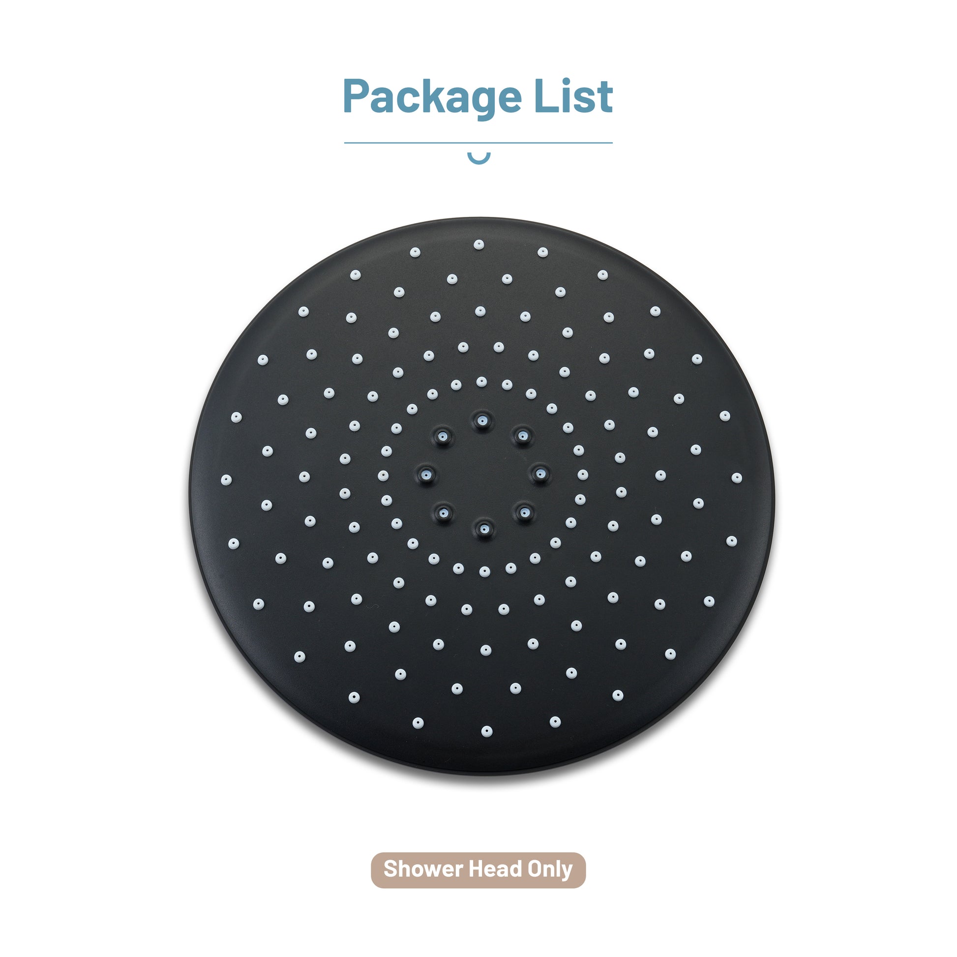 10-Inch Round High Pressure ABS Shower Head Rainfall Showerhead