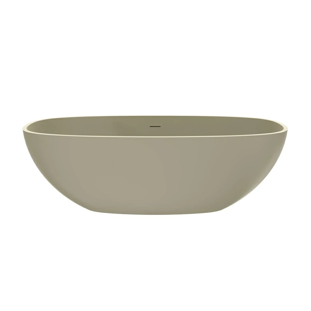 67 Inch Freestanding Solid Surface Soaking Bathtub for Bathroom