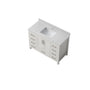 30"/36"/48"/72" Freestanding Bathroom Vanity with White Marble-Pattern Artificial Stone Top