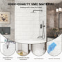 60"x36"/48"x96" Medium Tile Pattern SMC Shower Wall Panel System in 4 Finishes