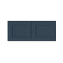 Cyber Grey RTA 24"-36"W x 12"D x 12"-24"H 17-Size Double Doors Short Wall Cabinet