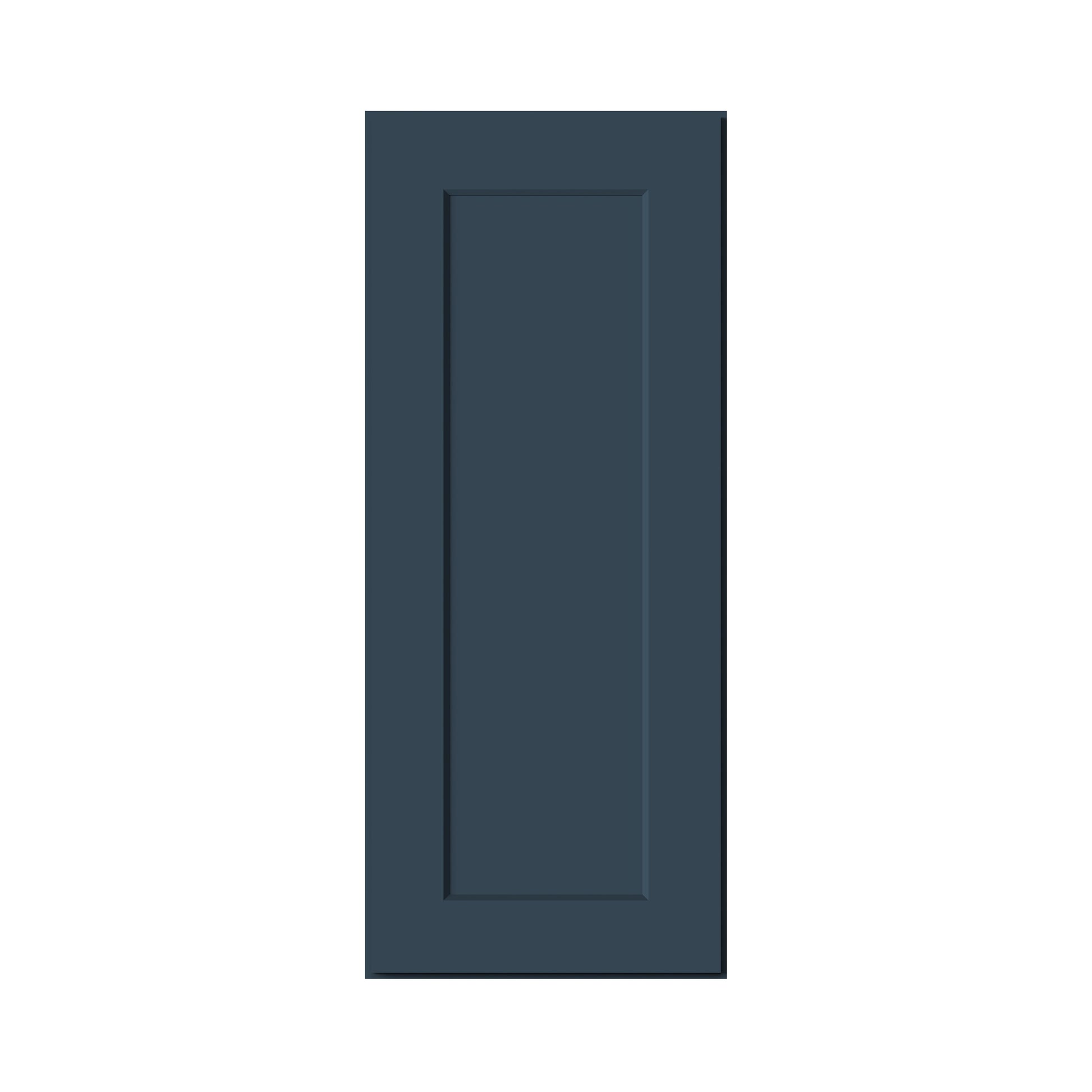 Cyber Grey RTA 9"-21"W x 12"D x 30"-42"H 15-Size Standard Wall Cabinet with Door and Shelves