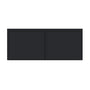 Slim Ebony Black Shaker RTA 24"-36"W x 12"-24"H x 12"D 17-Size Short Wall Cabinet with 2 Doors