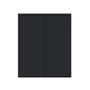 Slim Ebony Black Shaker RTA 24"-36"W x 30"/36"/42"H x 12"D 15-Size Standard Wall Cabinet with 2 Doors