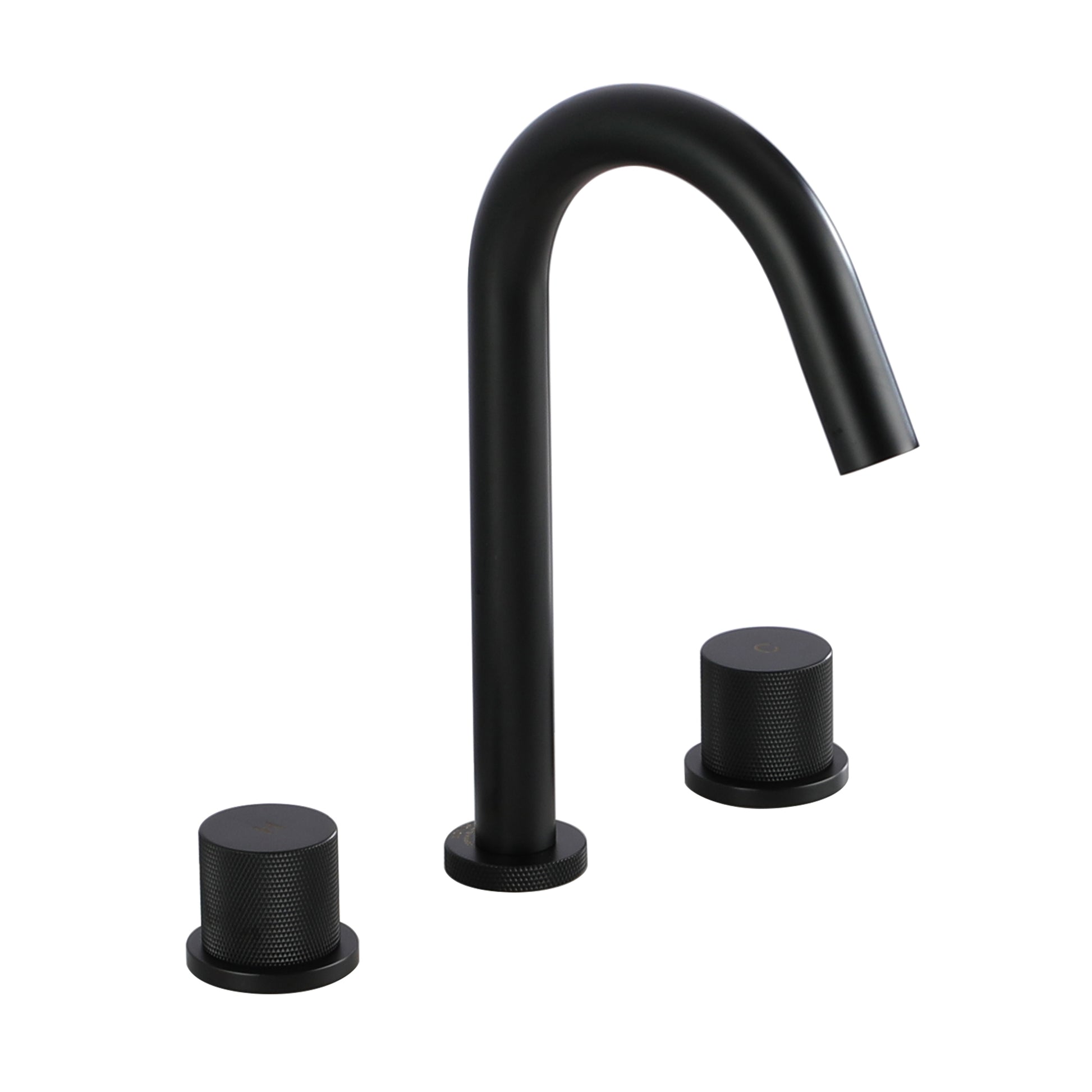 3-Hole Widespread Bathroom Sink Faucet with 360° Rotatable Spout