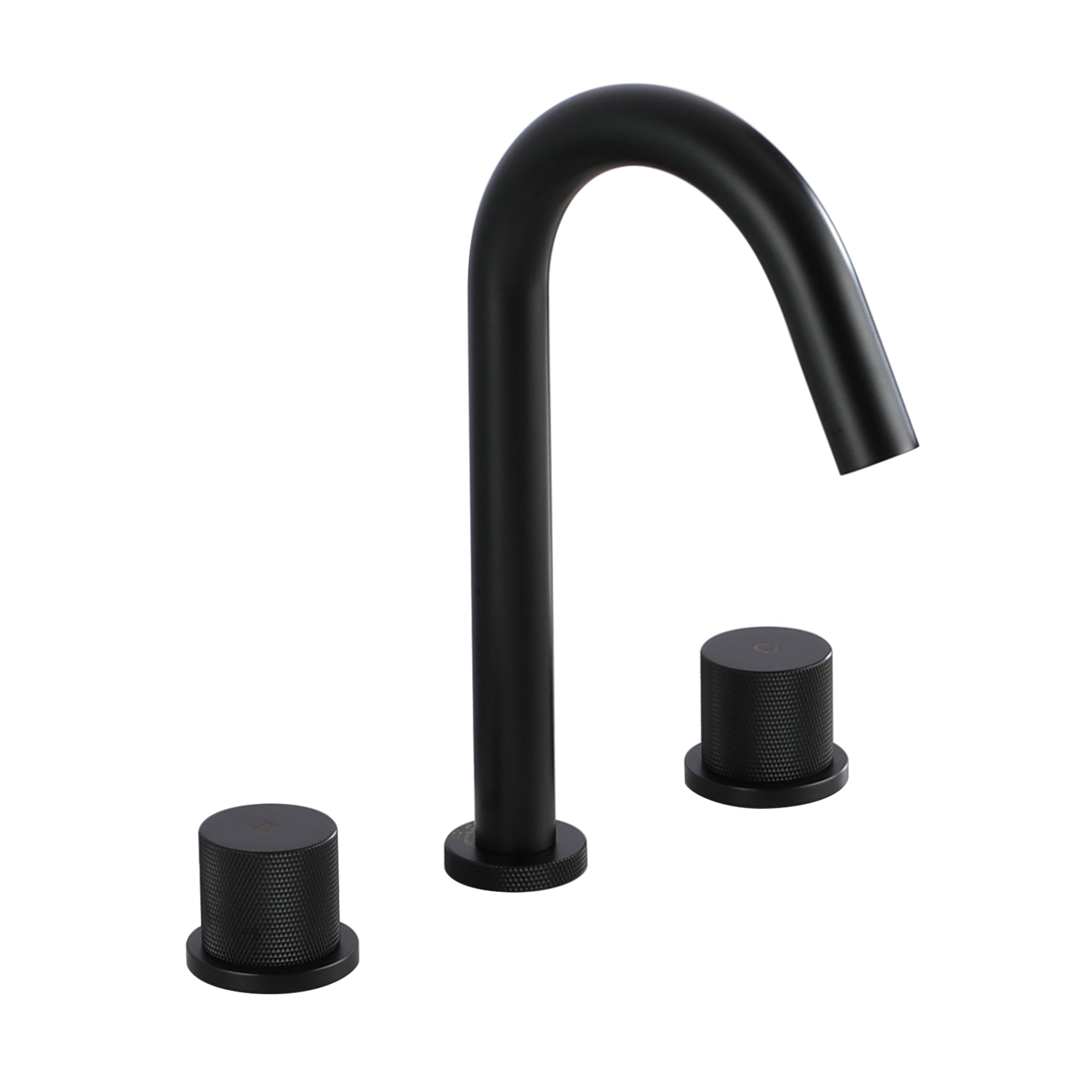 3-Hole Widespread Bathroom Sink Faucet with 360° Rotatable Spout