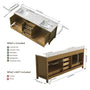 42"/55"/60"/72"/84" Warm Oak Freestanding Bathroom Vanity with Solid Wood Construction