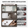 48"x36"x96" Calacatta/Cararra White SMC Shower Wall Panel System, Waterproof Grout-Free Shower Surround