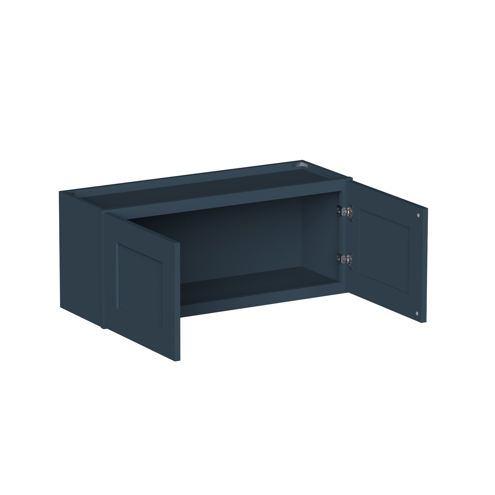Cyber Grey RTA 24"-36"W x 12"D x 12"-24"H 17-Size Double Doors Short Wall Cabinet
