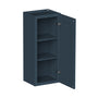 Cyber Grey RTA 9"-21"W x 12"D x 30"-42"H 15-Size Standard Wall Cabinet with Door and Shelves