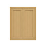 Inset Hazelnut Oak RTA 24-36"W x 30-42"H x 13.5"D 15-Size Double Doors Wall Cabinet