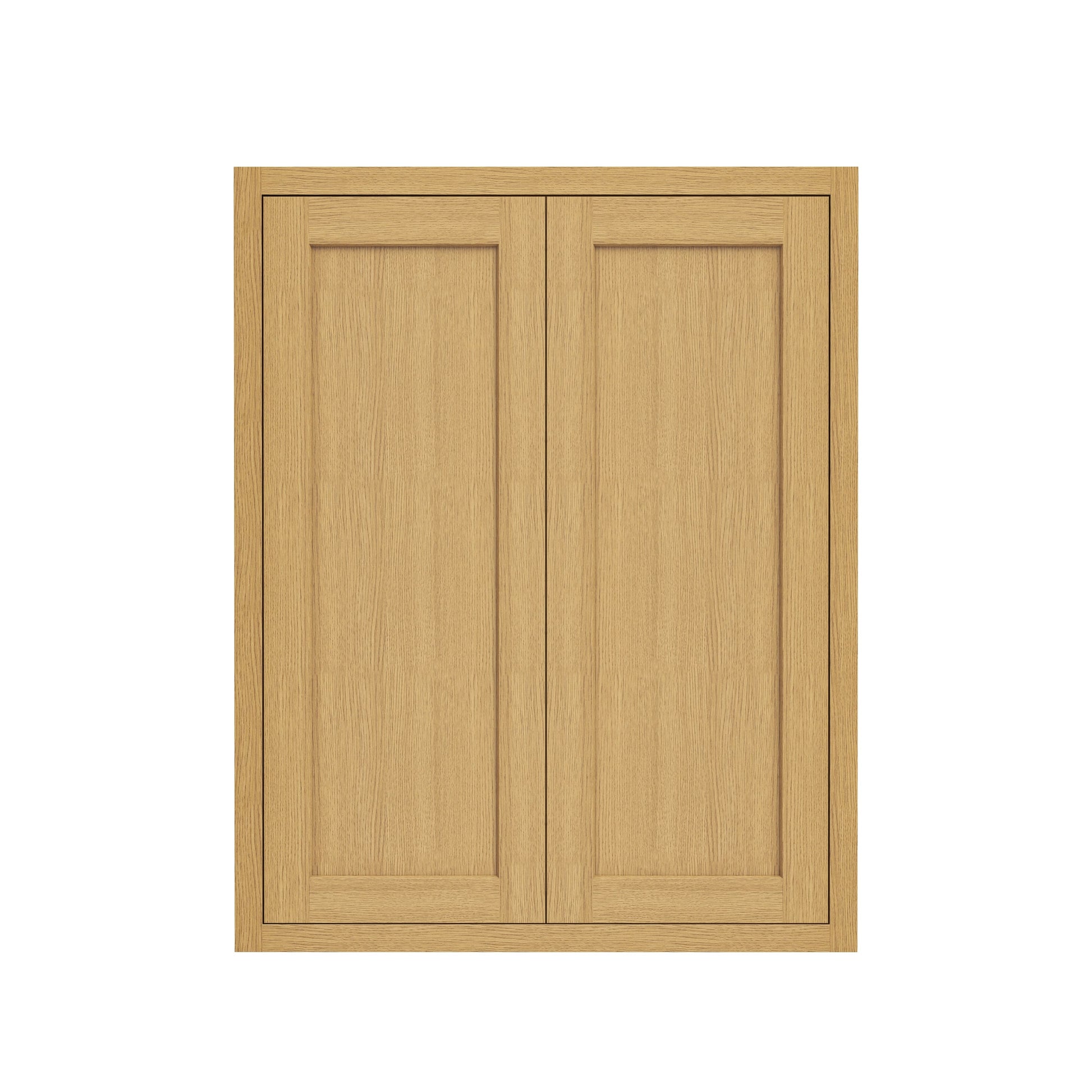 Inset Hazelnut Oak RTA 24-36"W x 30-42"H x 13.5"D 15-Size Double Doors Wall Cabinet