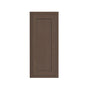 Inset Truffle Brown RTA 9-21"W x 30-42"H x 13.5"D 15-Size Single Door Wall Cabinet