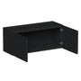 Slim Ebony Black Shaker RTA 24"-36"W x 12"-24"H x 12"D 17-Size Short Wall Cabinet with 2 Doors