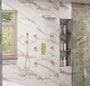 12" Thermostatic Rainfall Shower System with Handheld & Body Jets