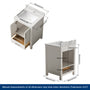 24" Freestanding Single Sink Bathroom Vanity with Solid Wood Frame & Engineered Stone Top