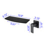 Wall Mounted Single Handle Waterfall Bathroom Sink Faucet with Rough-in Valve