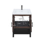 Freestanding Bathroom Vanity with White Ceramic Sink & Hot and Cold Faucet