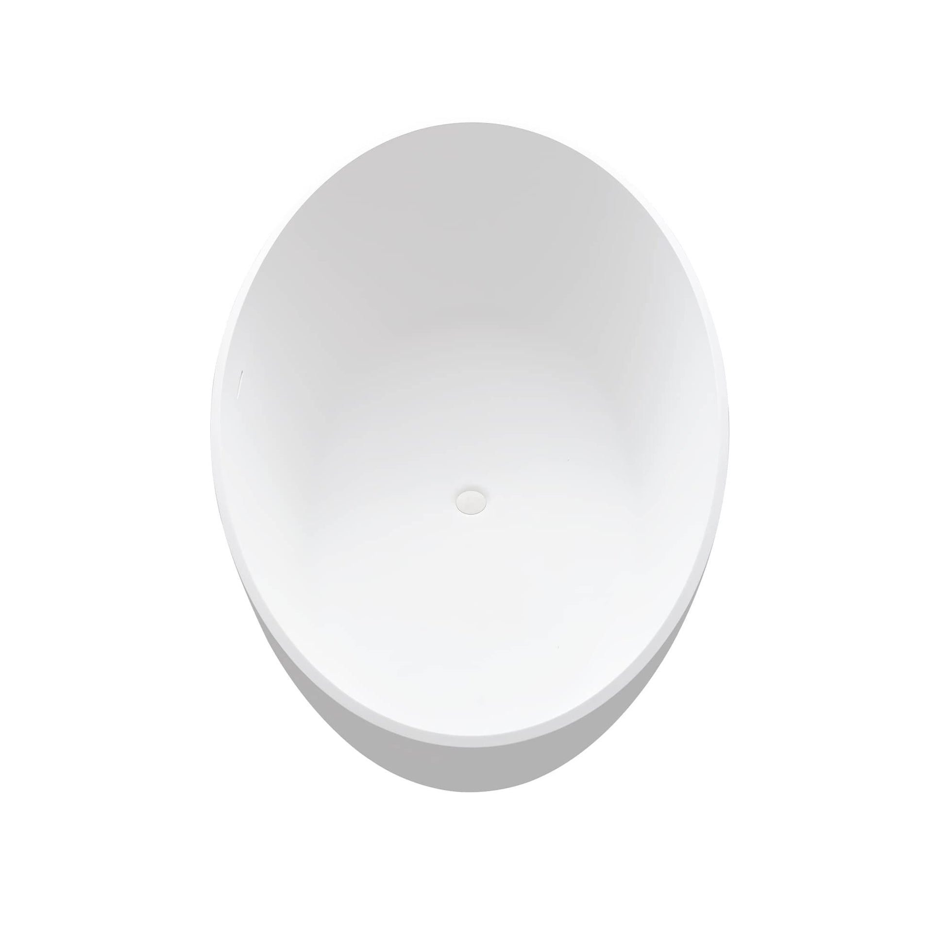 CASAINC 67 Inch Artificial Stone Resin Composite Flatbottom Walk in Bathtub in White 